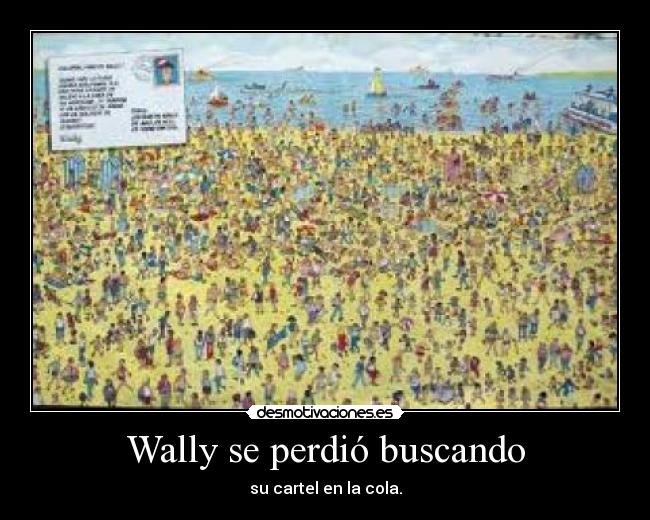 Wally se perdió buscando -
