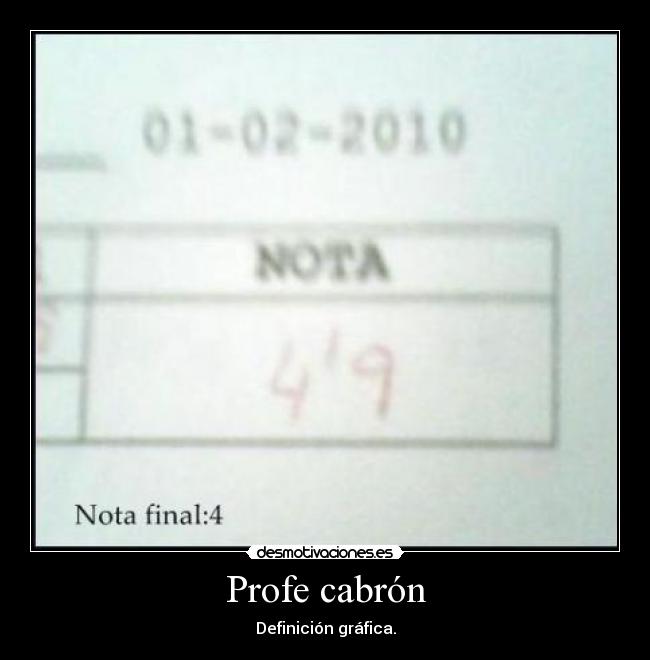 Profe cabrón - 