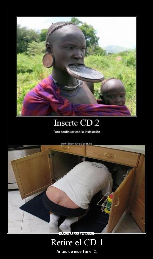 Retire el CD 1 -