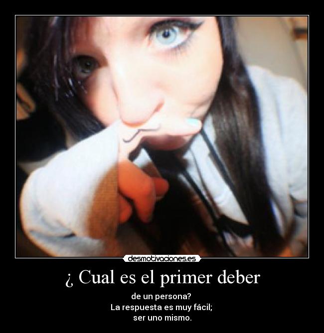 ¿ Cual es el primer deber -