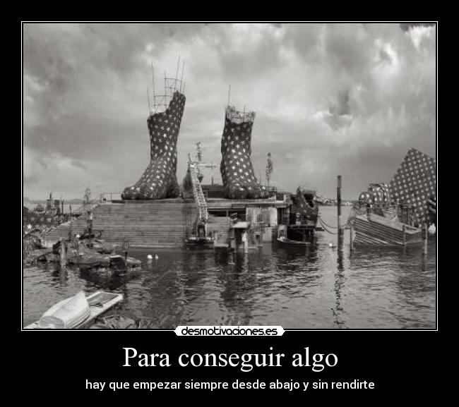 Para conseguir algo - 