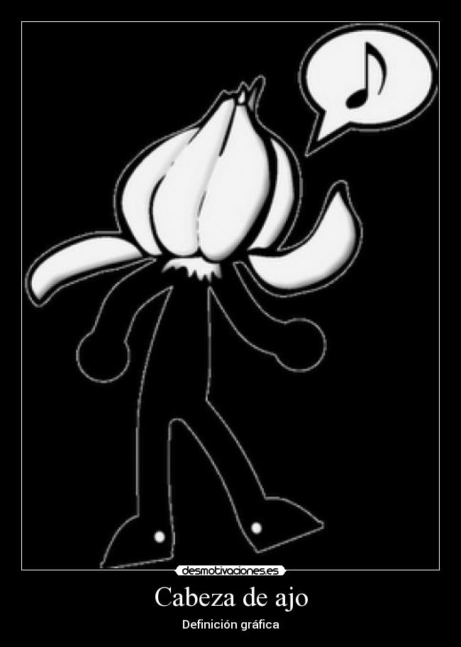 Cabeza de ajo - Definición gráfica