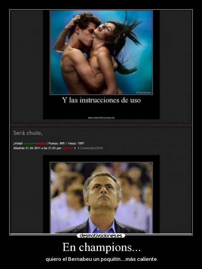 En champions... - quiero el Bernabeu un poquitín....más caliente