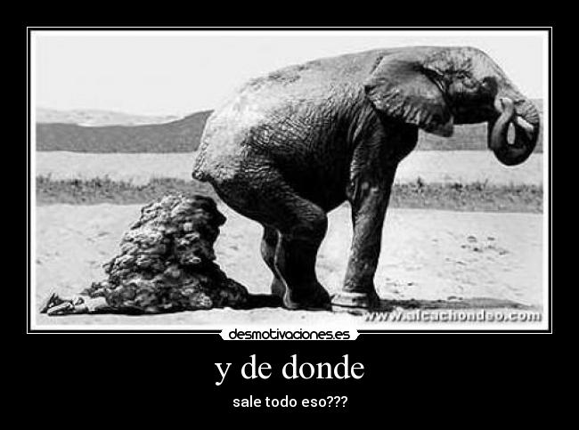 y de donde -