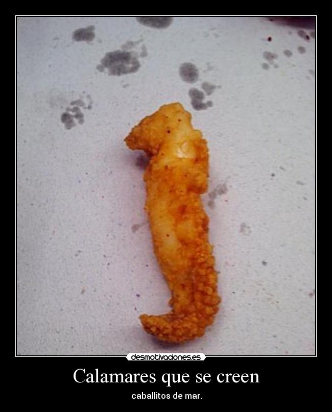 Calamares que se creen -