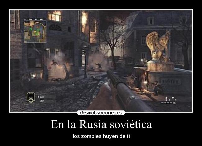 En la Rusia soviética - los zombies huyen de ti