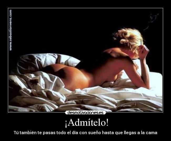 ¡Admítelo! - Tú también te pasas todo el día con sueño hasta que llegas a la cama