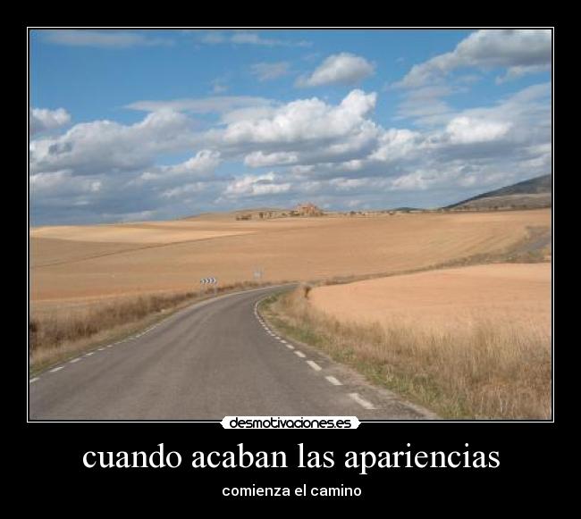 cuando acaban las apariencias -