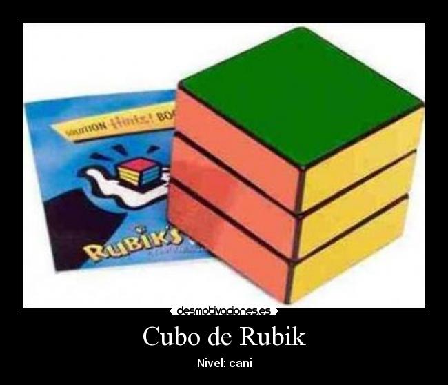 Cubo de Rubik - Nivel: cani