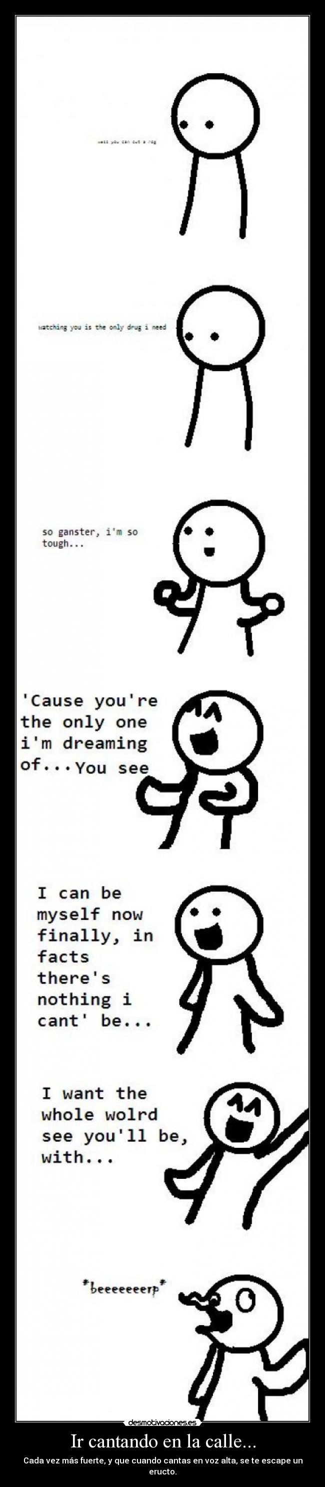 Ir cantando en la calle... - 