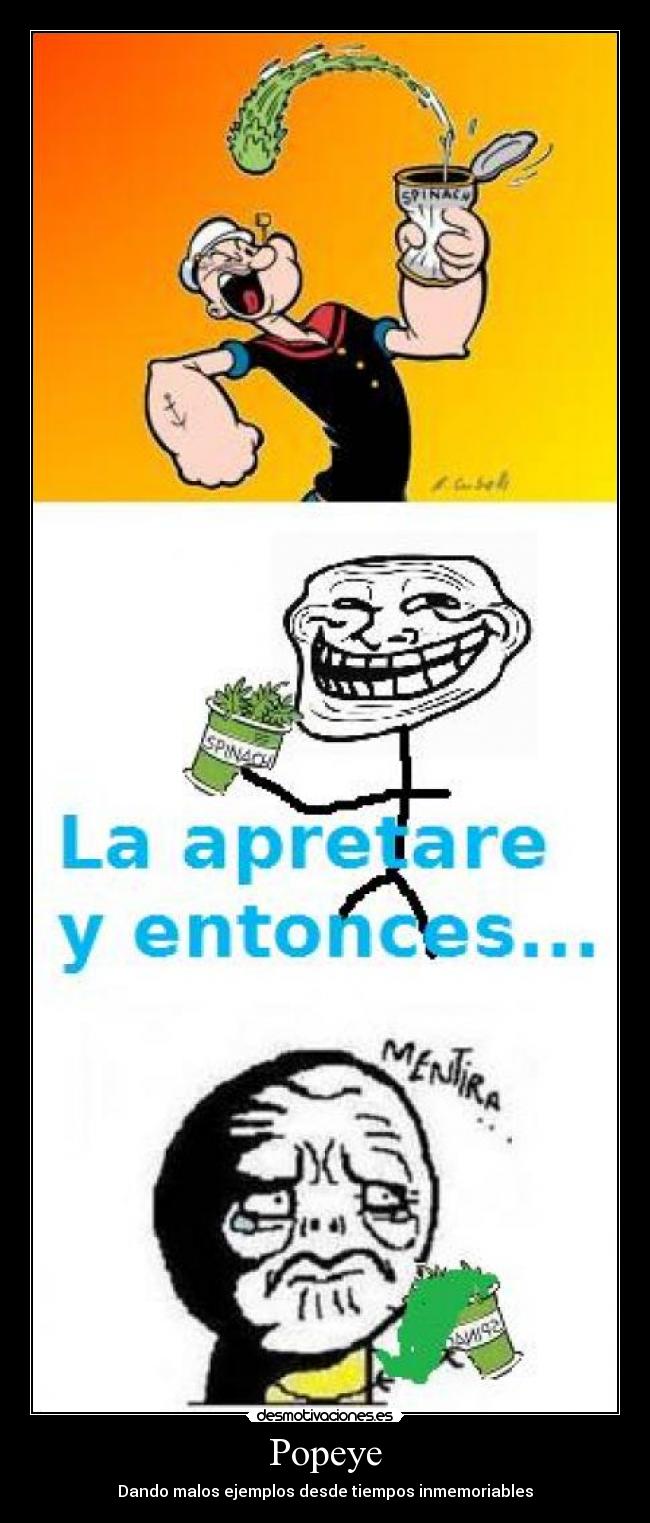 Popeye - Dando malos ejemplos desde tiempos inmemoriables