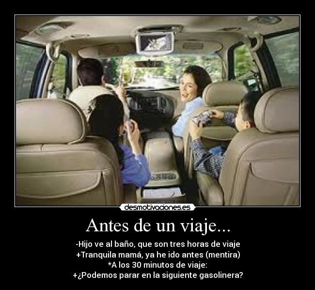 carteles viaje gasolinera desmotivaciones