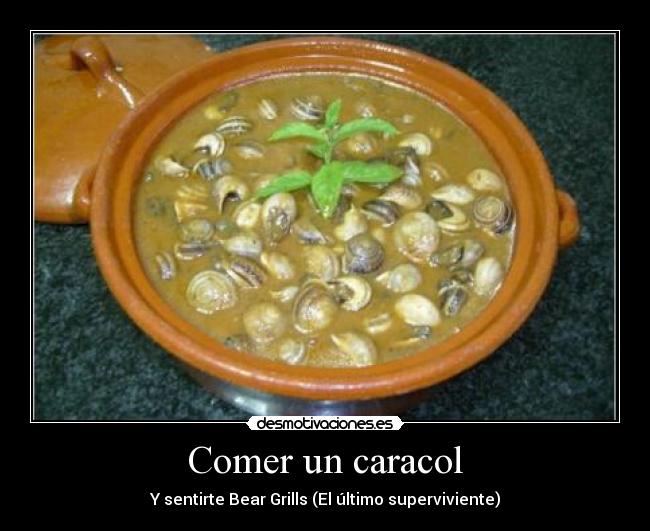 Comer un caracol - 