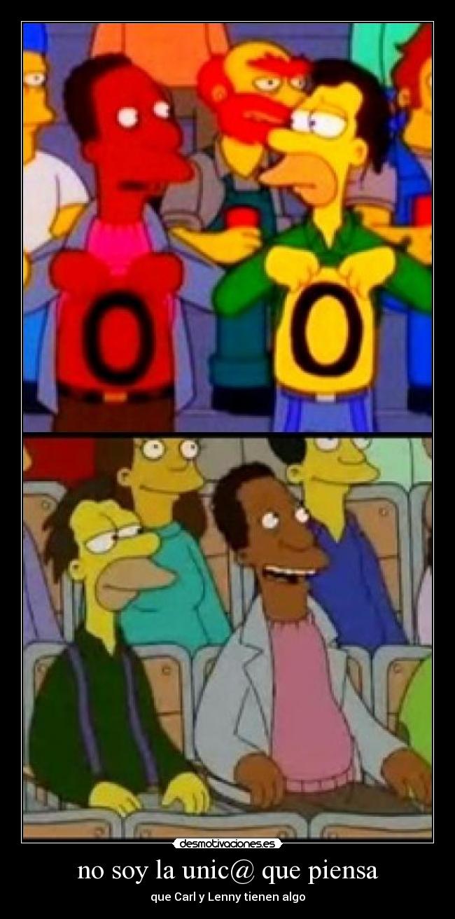 no soy la unic@ que piensa - que Carl y Lenny tienen algo