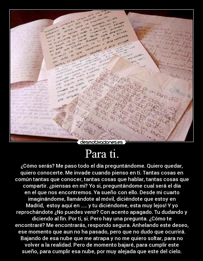 Para ti. -