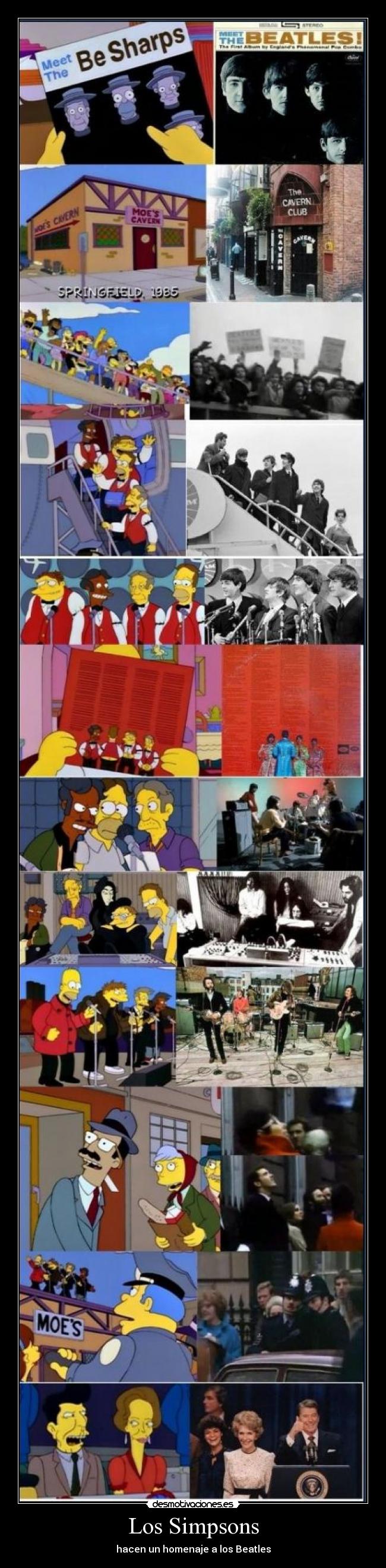 Los Simpsons - hacen un homenaje a los Beatles