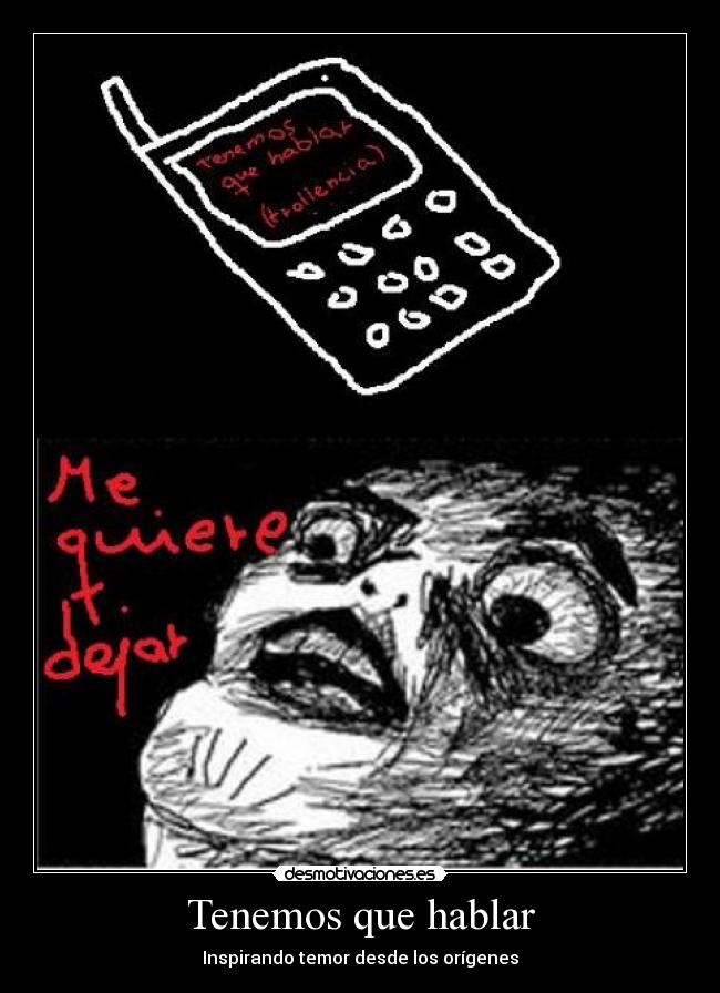 Tenemos que hablar - Inspirando temor desde los orígenes