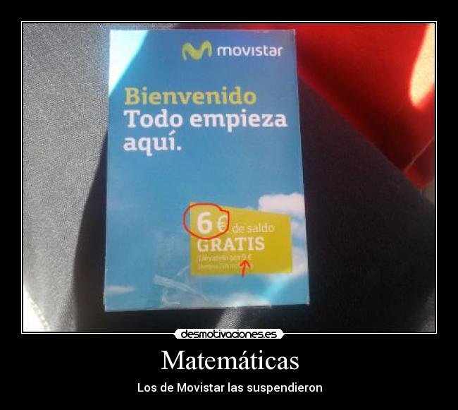 Matemáticas - Los de Movistar las suspendieron
