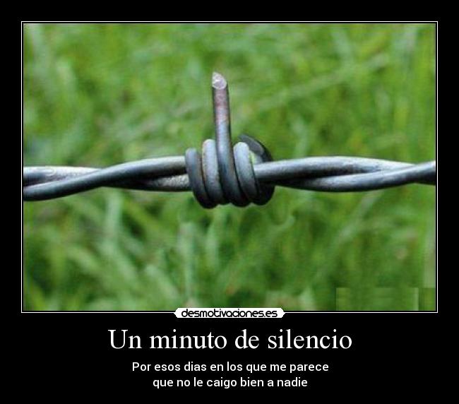 Un minuto de silencio -