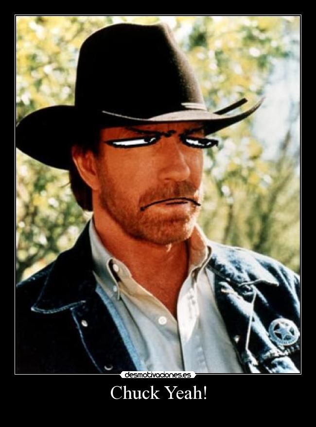 carteles chuck norris fuck yeah desmotivaciones