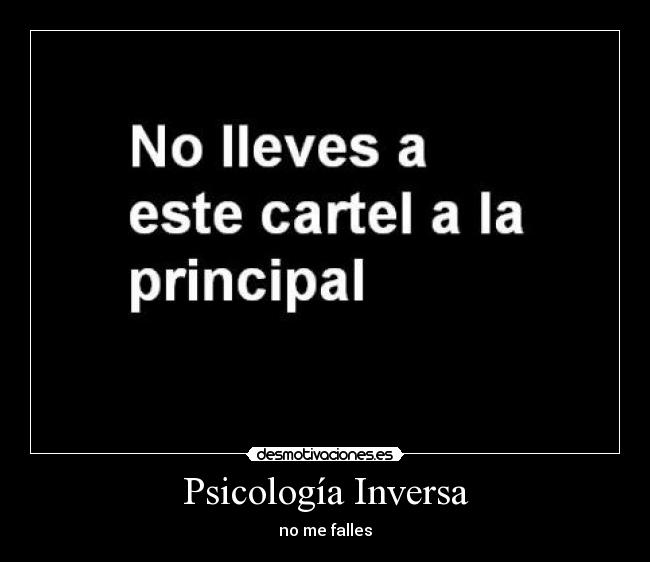 Psicología Inversa -