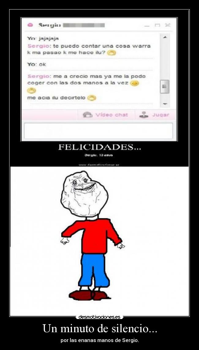 Un minuto de silencio... -