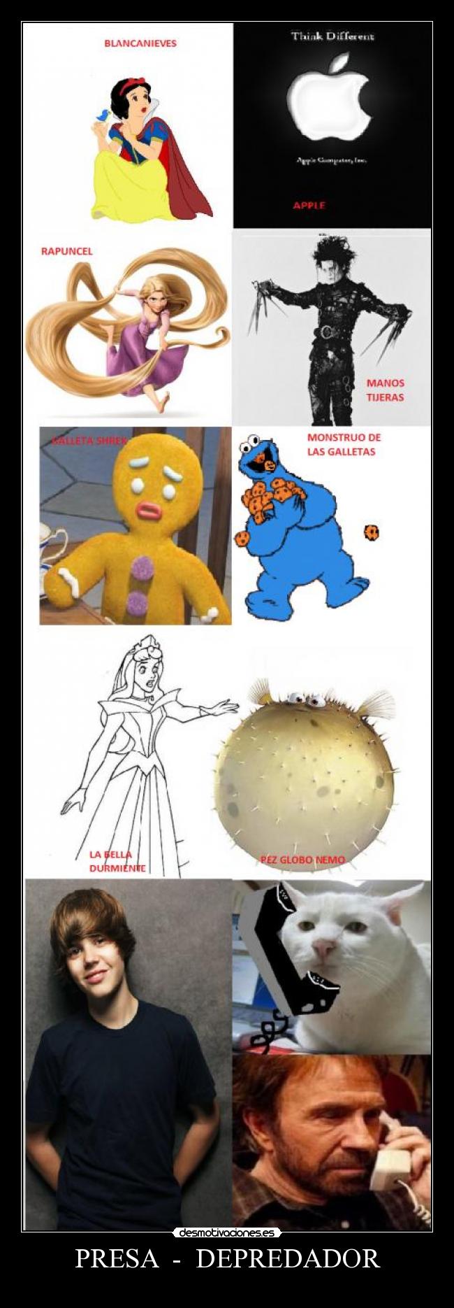 PRESA  -  DEPREDADOR -     