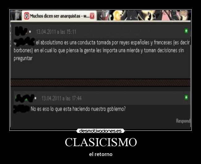 CLASICISMO - el retorno
