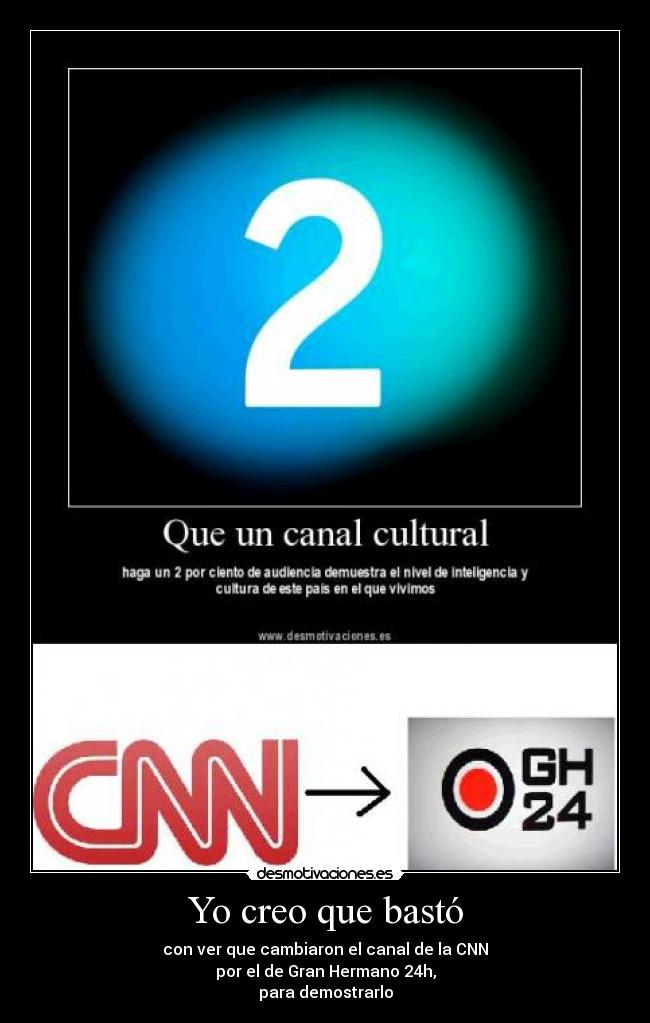 Yo creo que bastó -