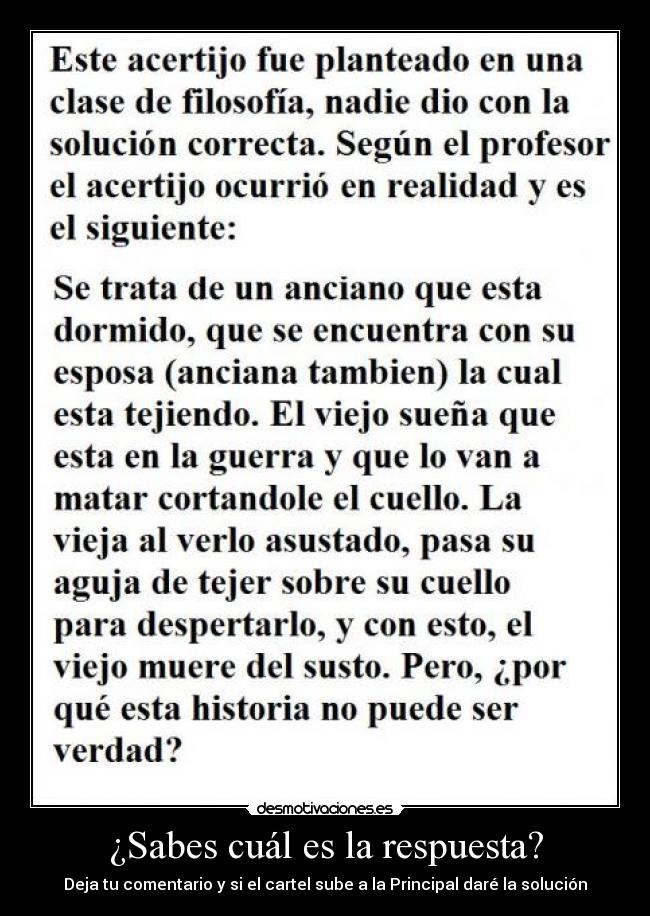 carteles acertijo desmotivaciones