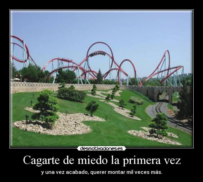 carteles miedo parque atracciones desmotivaciones