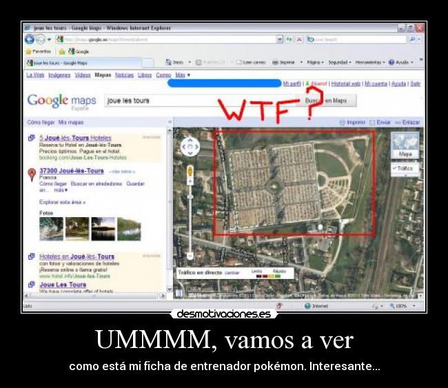 UMMMM, vamos a ver - como está mi ficha de entrenador pokémon. Interesante...