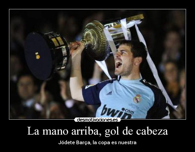 carteles mano arriba gol cabeza desmotivaciones