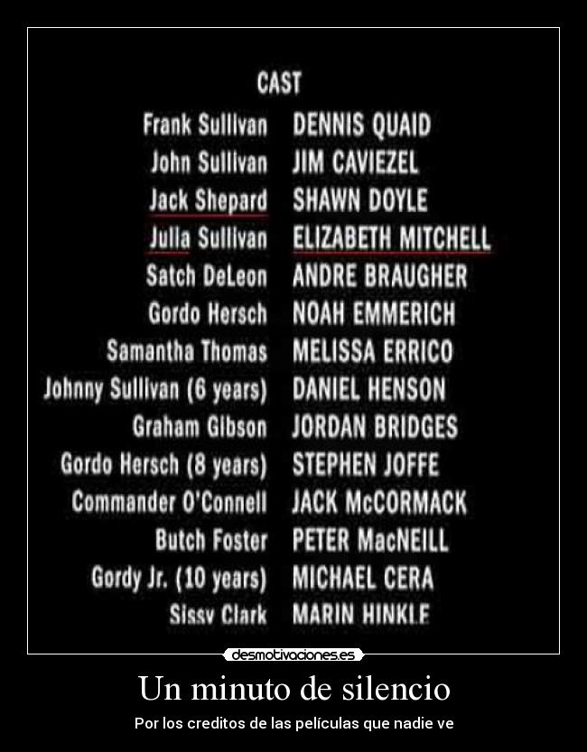 Un minuto de silencio - 