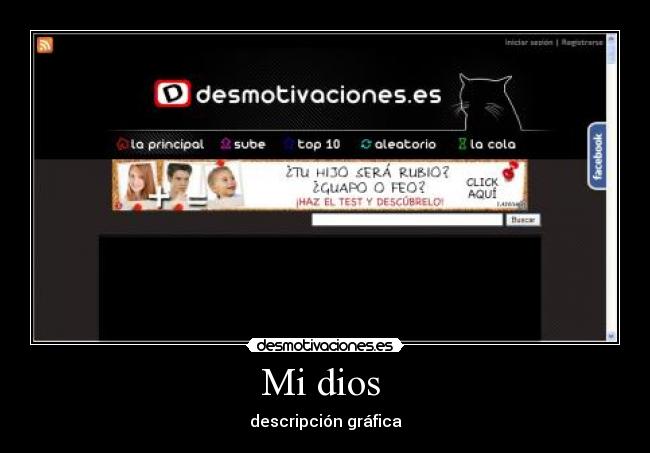 Mi dios - descripción gráfica
