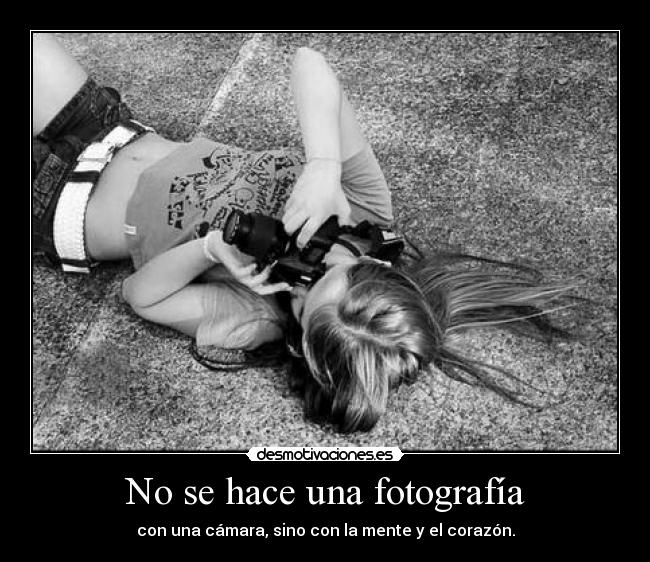 No se hace una fotografía -