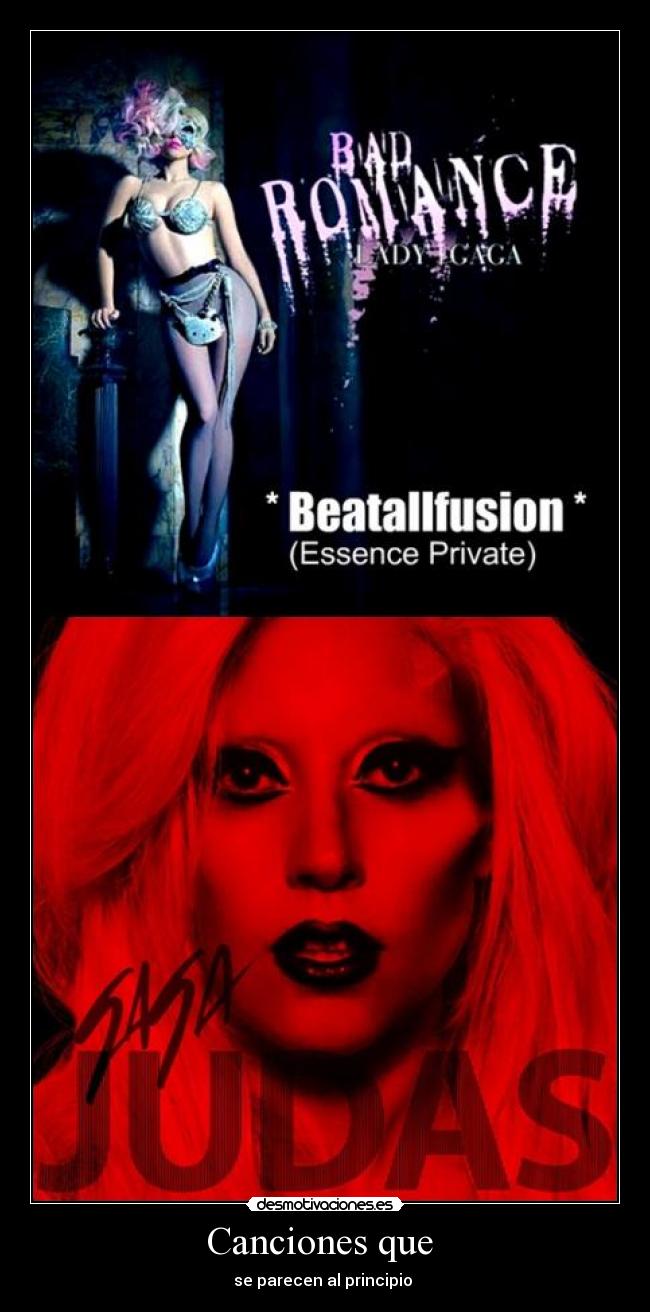 Canciones que - se parecen al principio