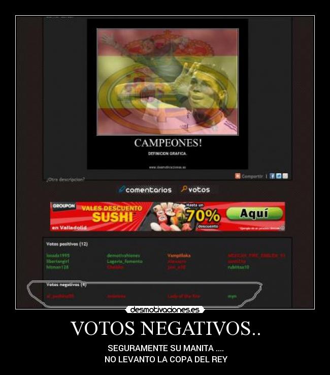 VOTOS NEGATIVOS.. -