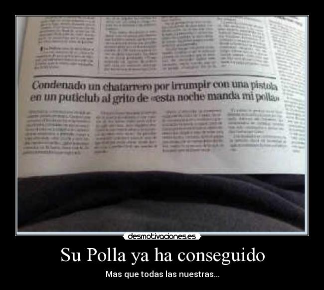 Su Polla ya ha conseguido -