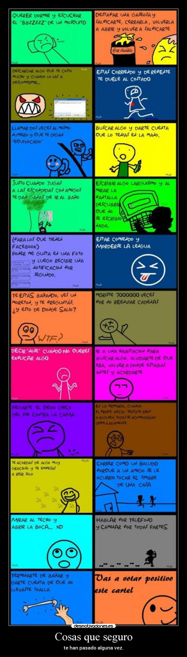Cosas que seguro - te han pasado alguna vez.