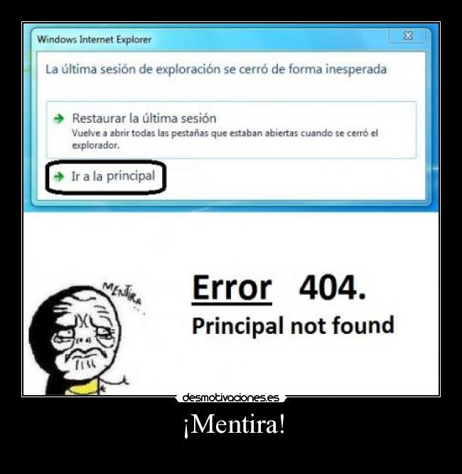 ¡Mentira! -