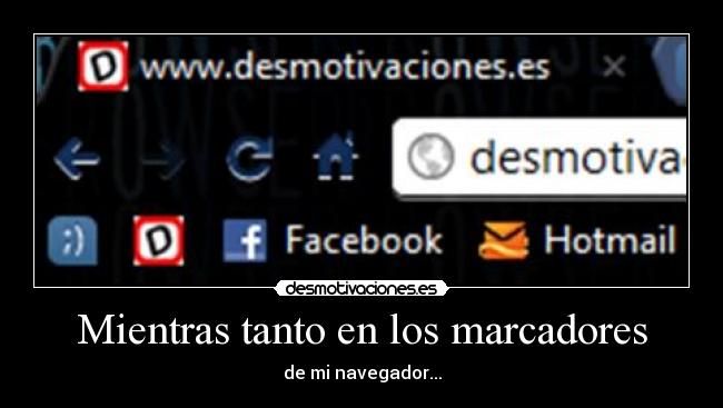 Mientras tanto en los marcadores -