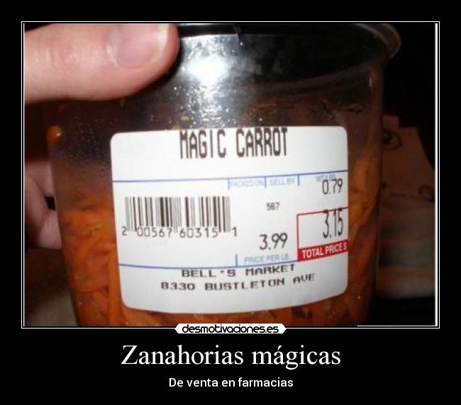 carteles zanahoria magia farmacias fail desmotivaciones