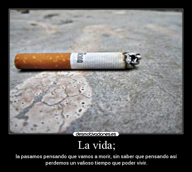 La vida; -