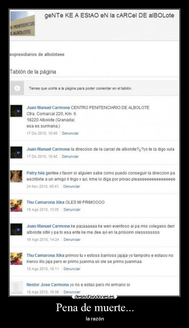Pena de muerte... - 