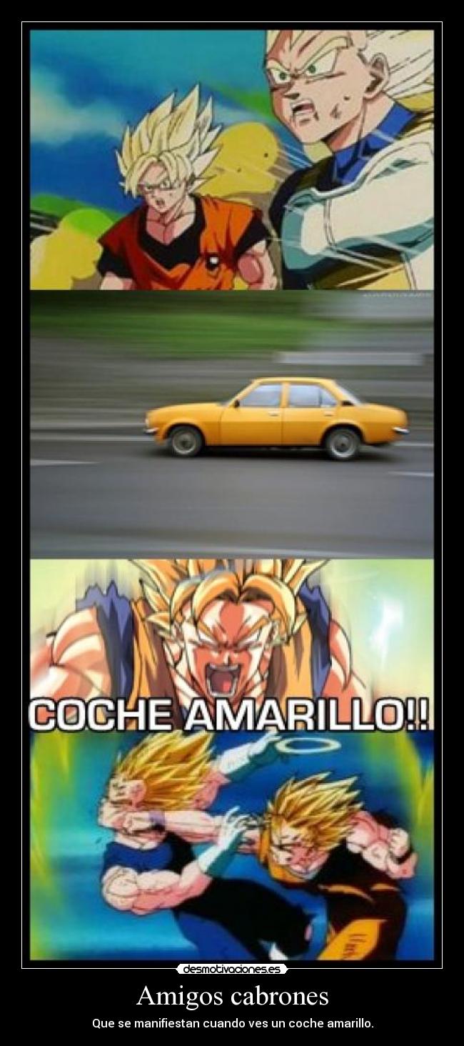 carteles amigos coche amarillo desmotivaciones