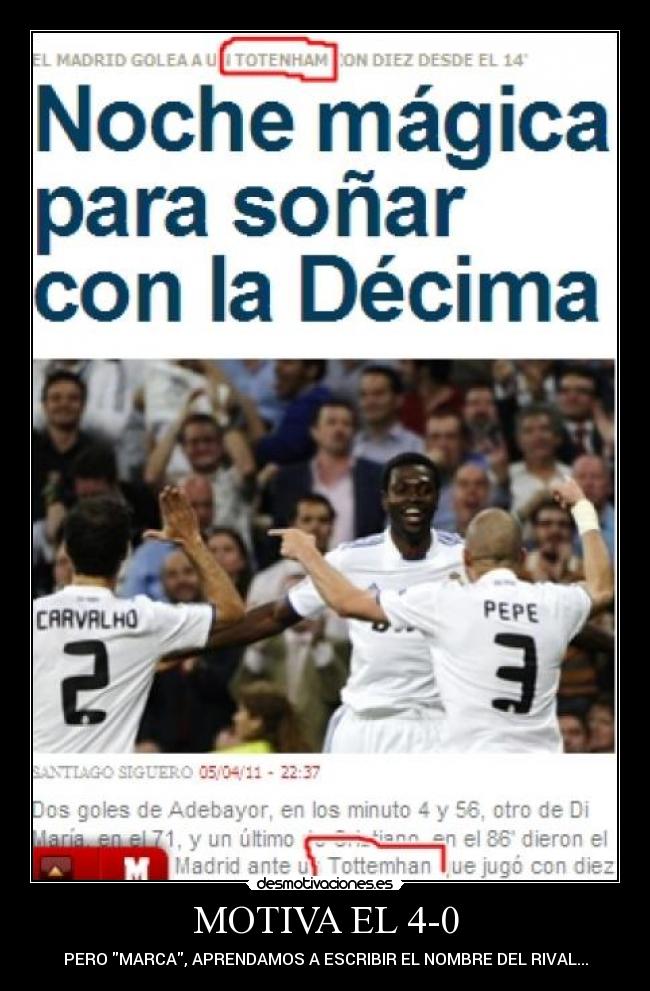 MOTIVA EL 4-0 - 
