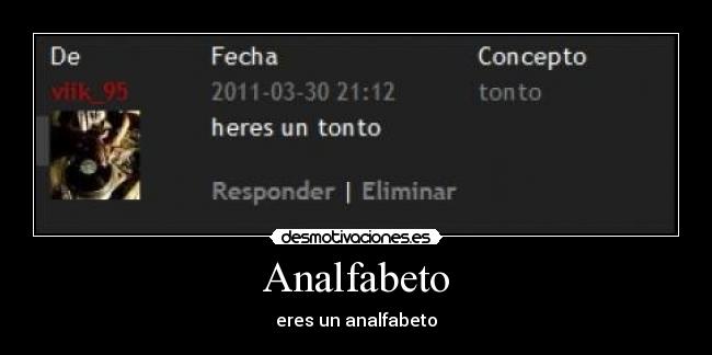 Analfabeto -