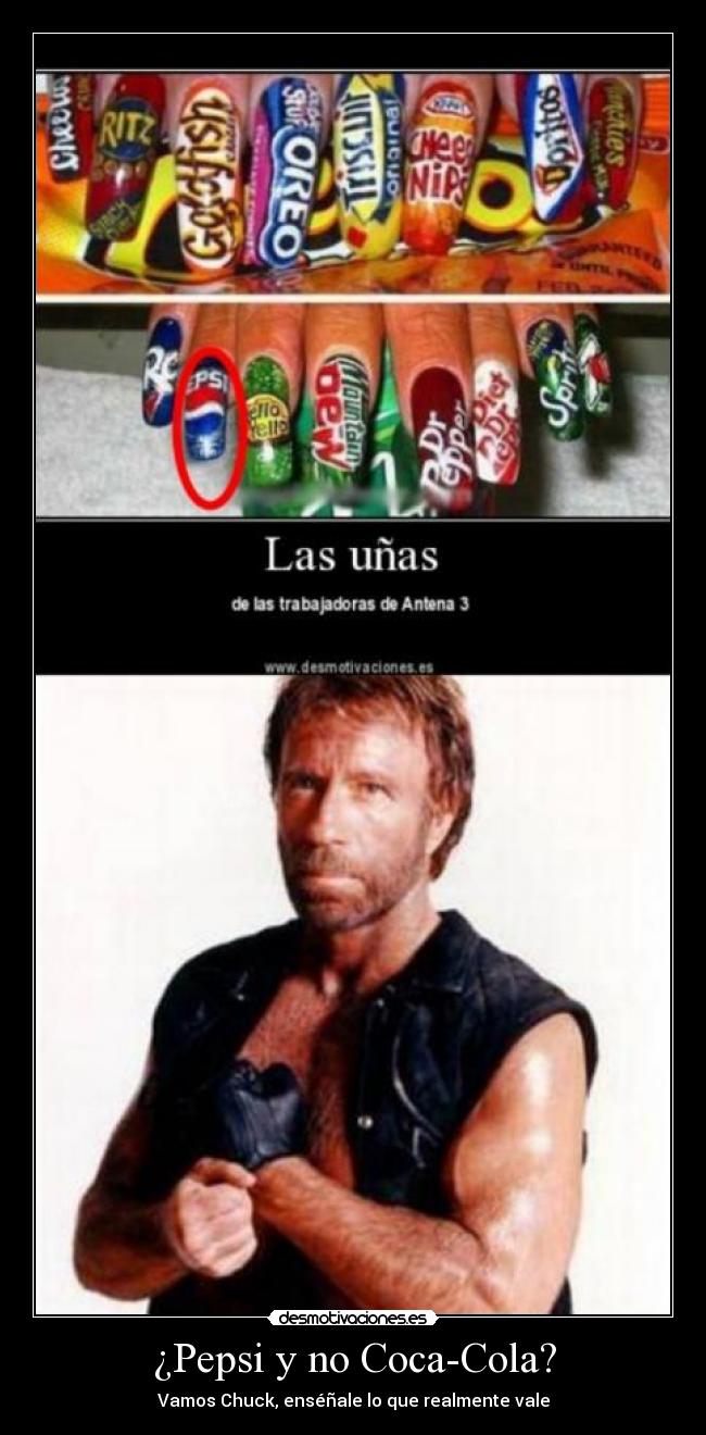 ¿Pepsi y no Coca-Cola? -