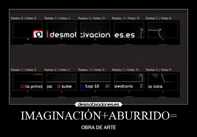 IMAGINACIÓN+ABURRIDO= -